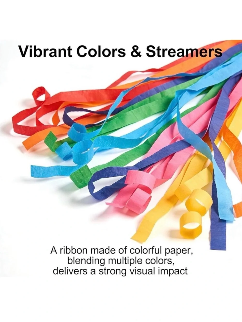 💞 New Pack of 6 Colorful Swirl Streamer Popper Party Favors